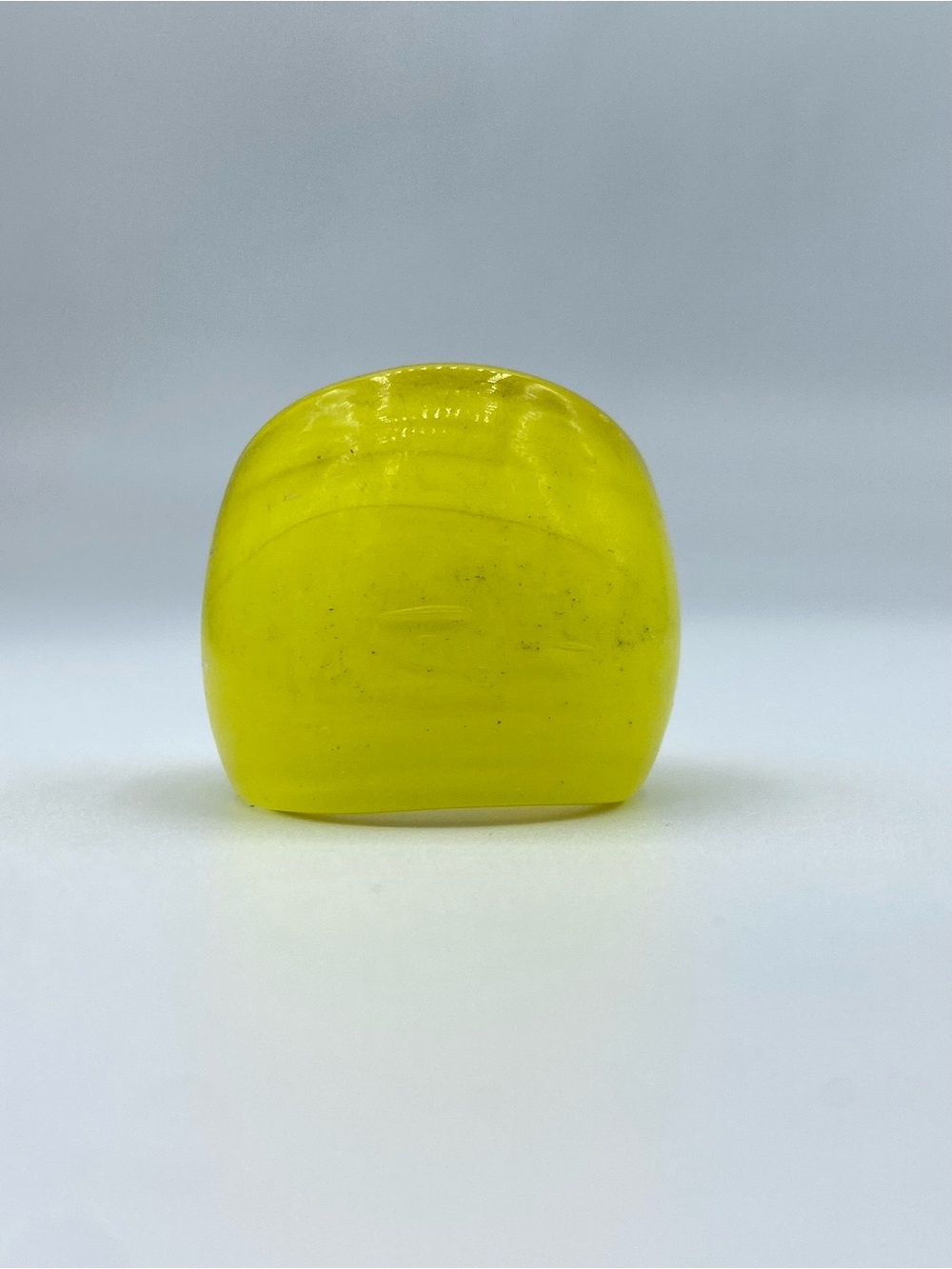 Chunky Yellow Glass Cocktail Ring